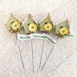 Ashland Spring Bird House Garden Plant Yard Pick 4 Picks NWT